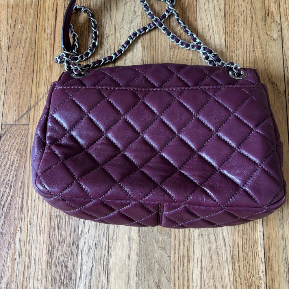 Michael Kors Sloane Quilted Shoulder Bag in Plum - Picture 8 of 12